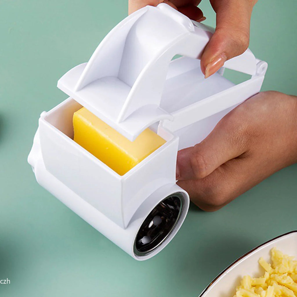 Hand-Crank Rotary Cheese Grater – Multi-Function Shredder Rotary Cheese Grater Axl