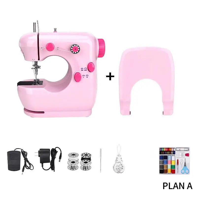 Portable Mini Electric Sewing Machine for Beginners – DIY Mini Sewing Machine Axl H