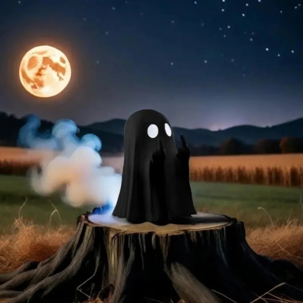 Luminous Ghost Figurine | Glow in the Dark Plastic Statue Decorative Figurine Axl