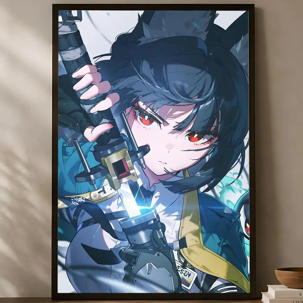 Zenless Zone Zero Self-Stick HD Wall Poster – Waterproof Wall Art Poster Axl White12 60X90cmNoframe
