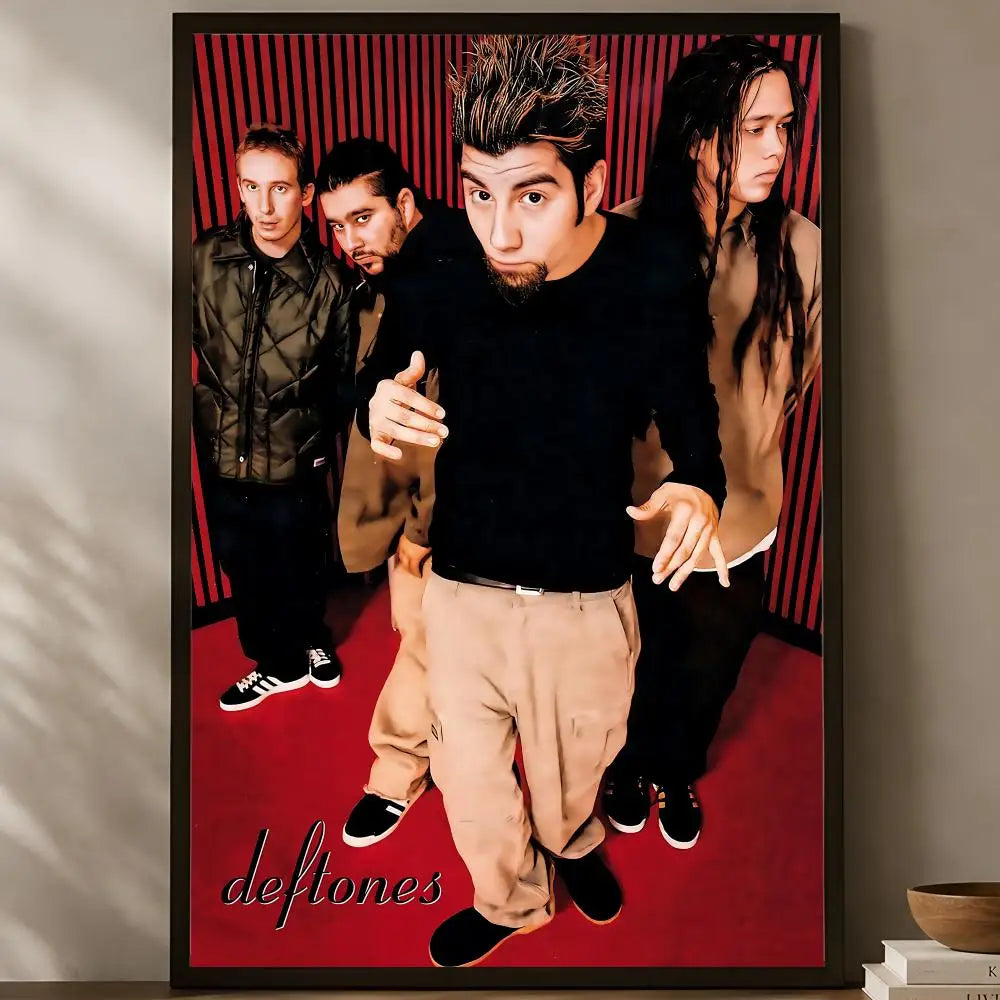 Deftones Poster Self-Stick HD PVC Waterproof Wall Art Decor Music Wall Poster Axl White01 15X20cmNoframe