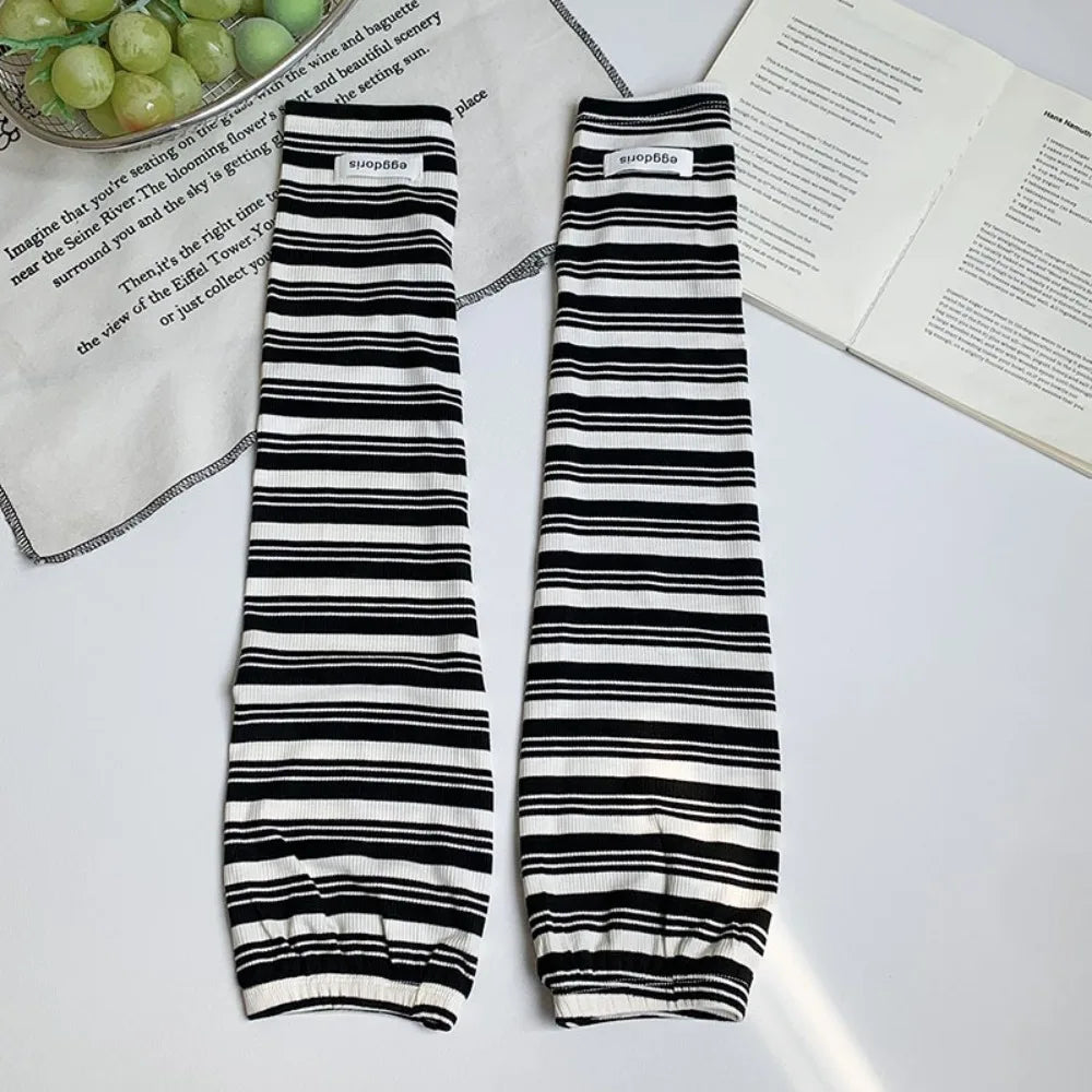 UV-Blocking Striped Arm Sleeves – Breathable Summer Sun Sleeves Sun Protection Sleeves Axl