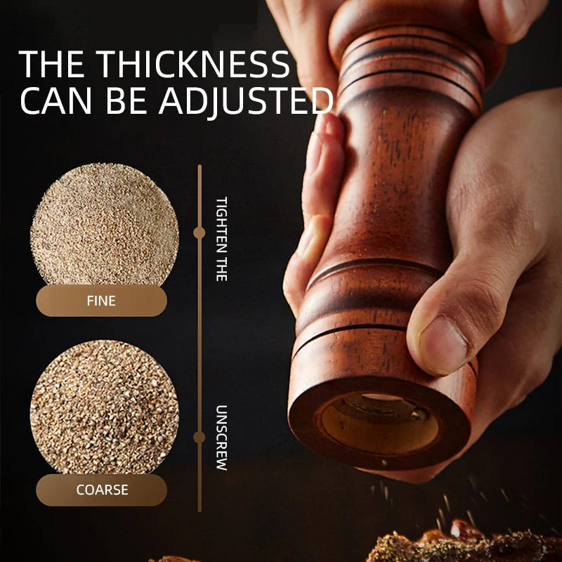 Oak Wood Pepper & Spice Mill Grinder – Ceramic Core Set Spice Mill Grinder Axl