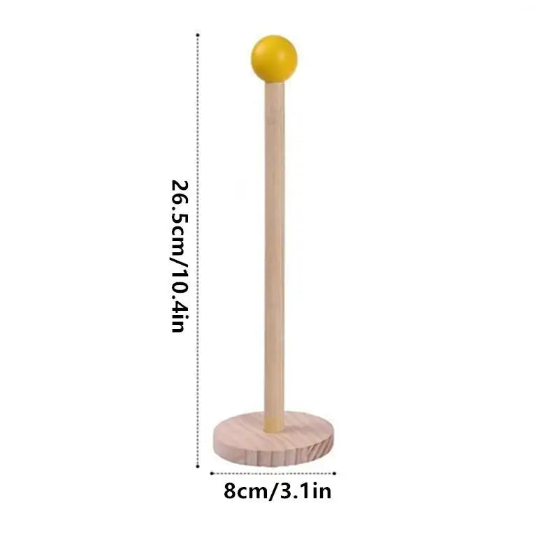 Wood Freestanding Tissue Roll Holder – No Drill, Anti-Slip Tissue Roll Holder Axl