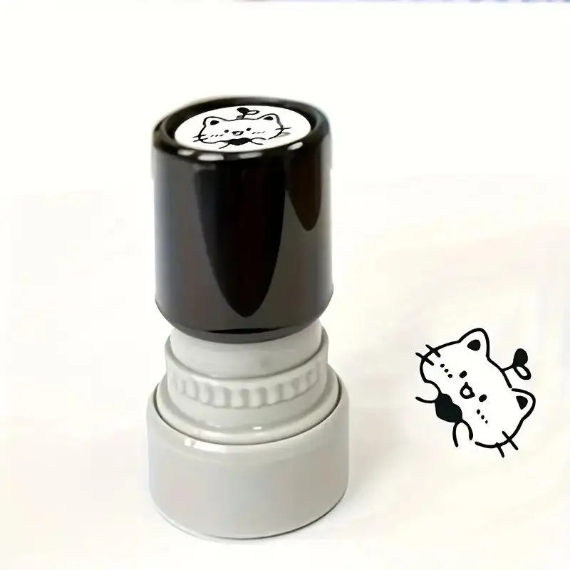 Cute Black Kitten Rubber Stamp – Journal & Scrapbooking DIY Decorative Rubber Stamp Axl A3