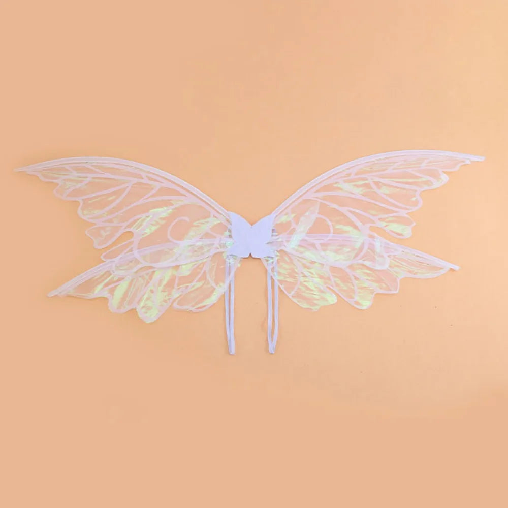 Halloween Fairy Wings Costume for Adults & Kids | Party Dress Up Fairy Wings Costume Axl White