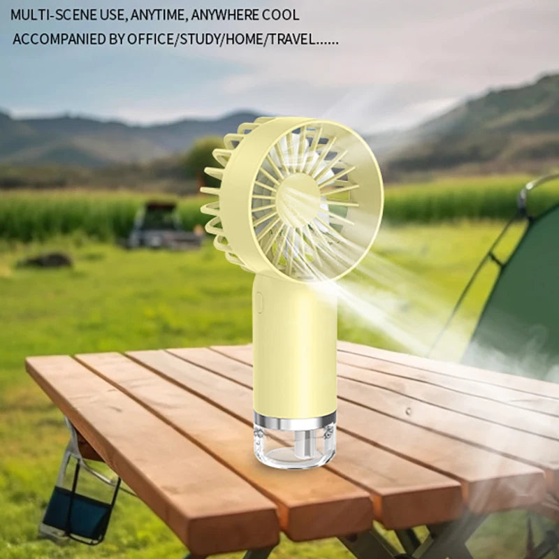 Portable Handheld Misting Fan – 3-Speed Atomizing Cooling Fan Handheld Misting Fan Axl