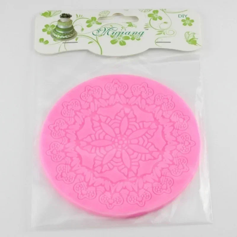 Crown Silicone Lace Cake Mold – Fondant Decorating Mat Silicone Cake Mold Axl