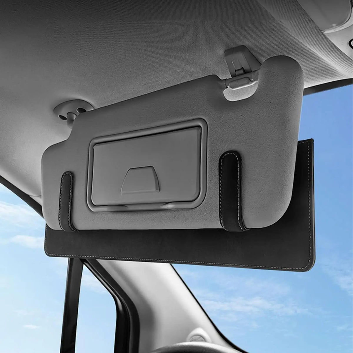 Polarized Car Sun Visor Extender – Anti-Glare Clip-On Shield Sun Visor Extender Axl