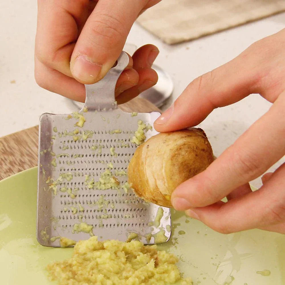 Stainless Steel Garlic Press & Ginger Grater | Kitchen Tool Kitchen Grater Axl