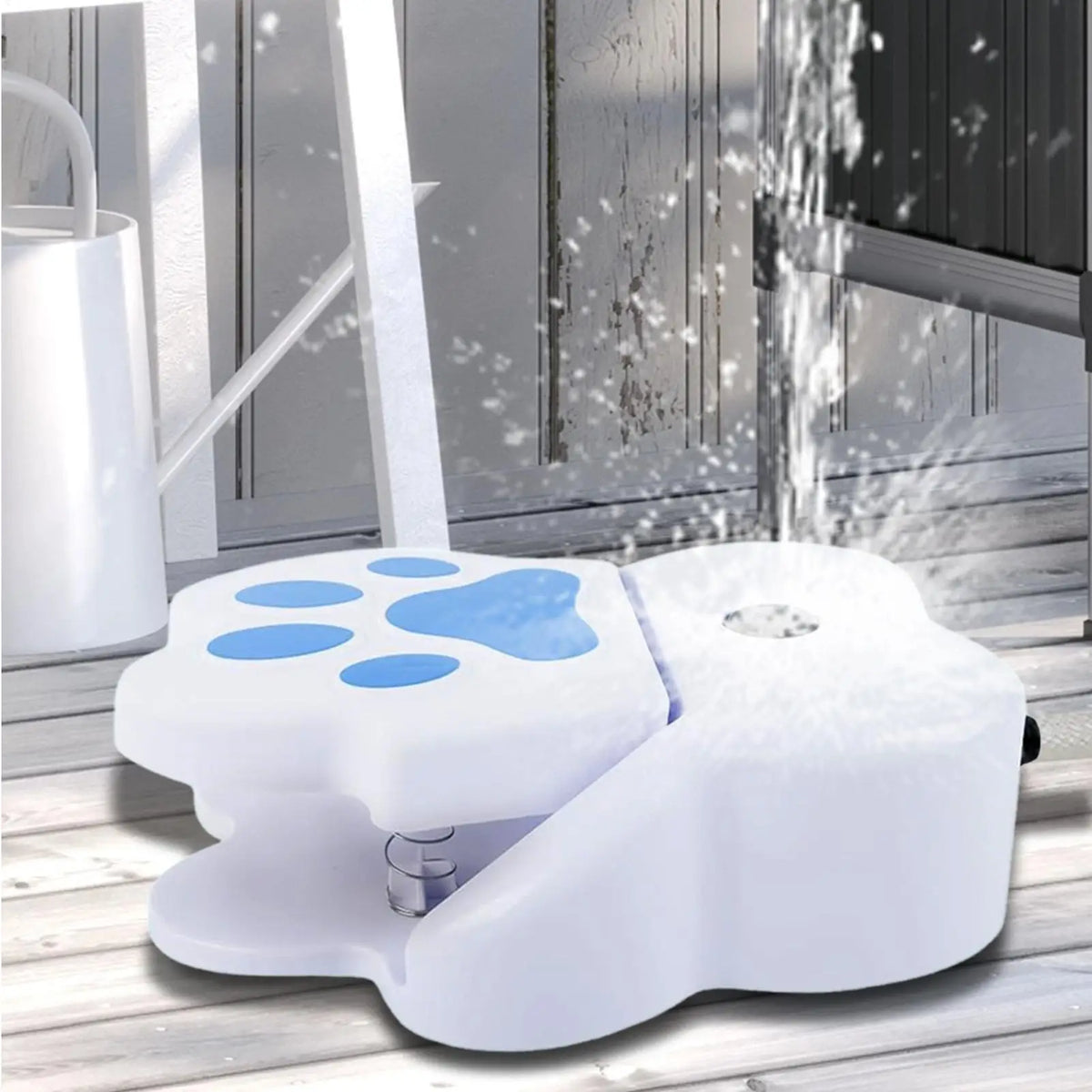 Step-On Dog Water Fountain – Paw-Activated Outdoor Pet Sprinkler Pet Water Fountain Axl