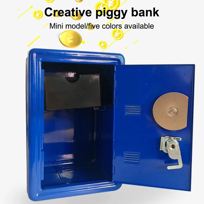 Kids Safe Piggy Bank – Metal Money Box with Lock & Key Kids Piggy Bank Axl