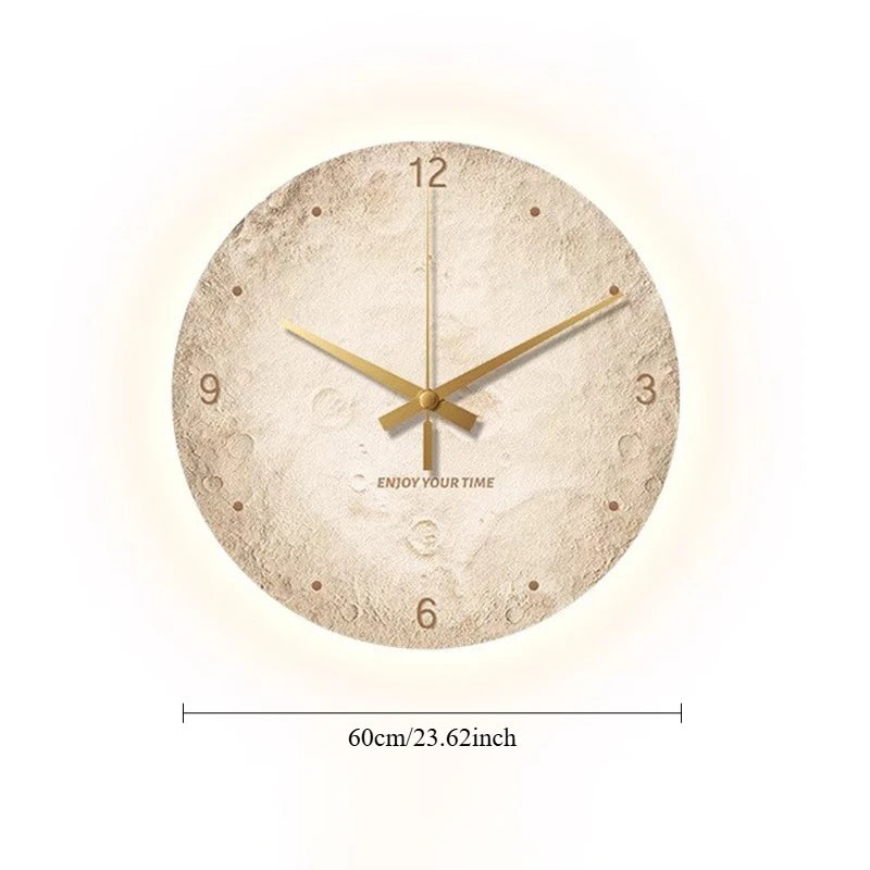 Luminous 60cm Nordic Wall Clock – Modern Luxury Home Decor Decorative Wall Clock Axl