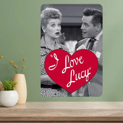 I Love Lucy Metal Poster Sign – Retro TV Show Wall Decor Metal Wall Sign Axl aluminum sign aluminum 20x30cm