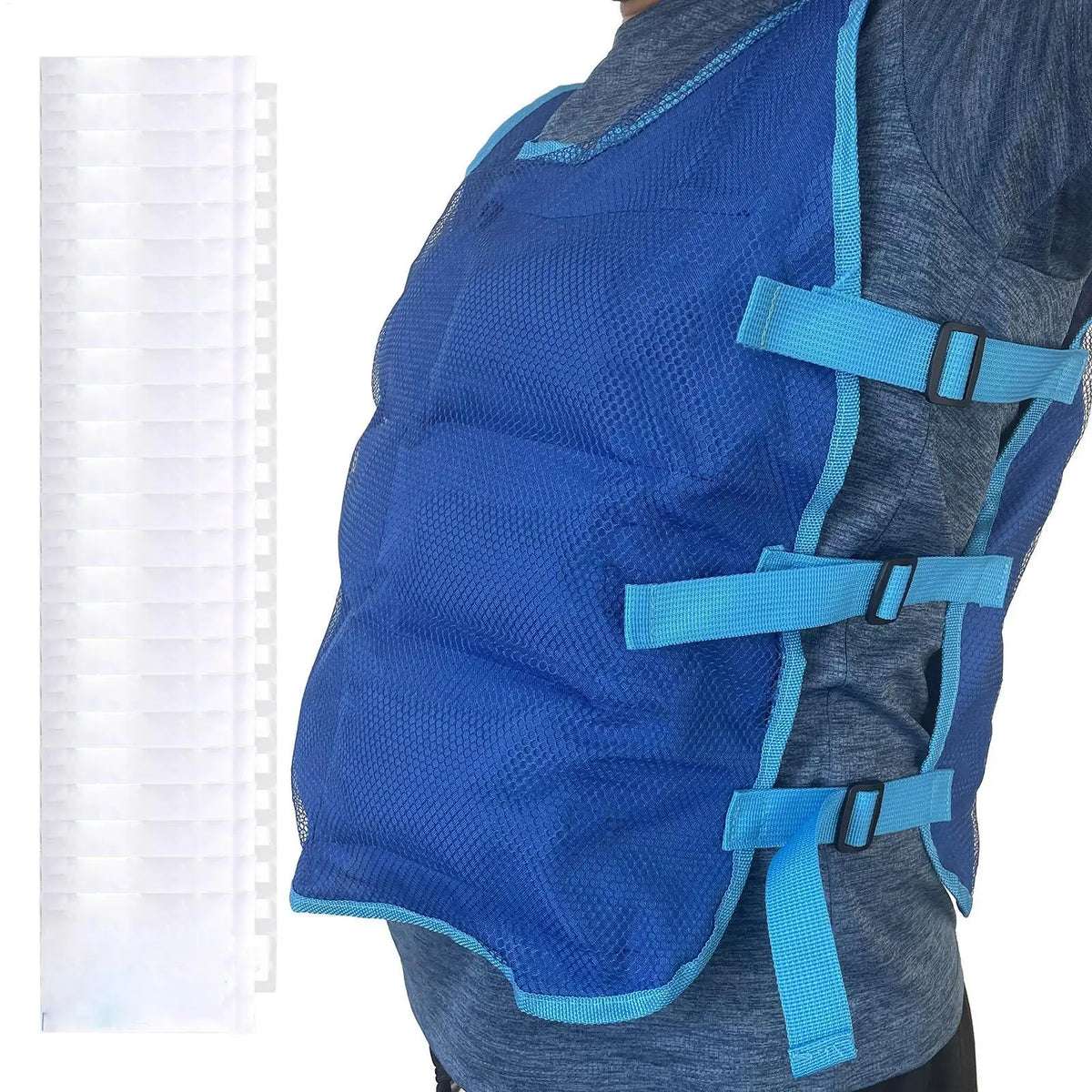 Ice Cooling Vest with 12 Ice Packs – Adjustable for Men & Women Ice Cooling Vest Axl