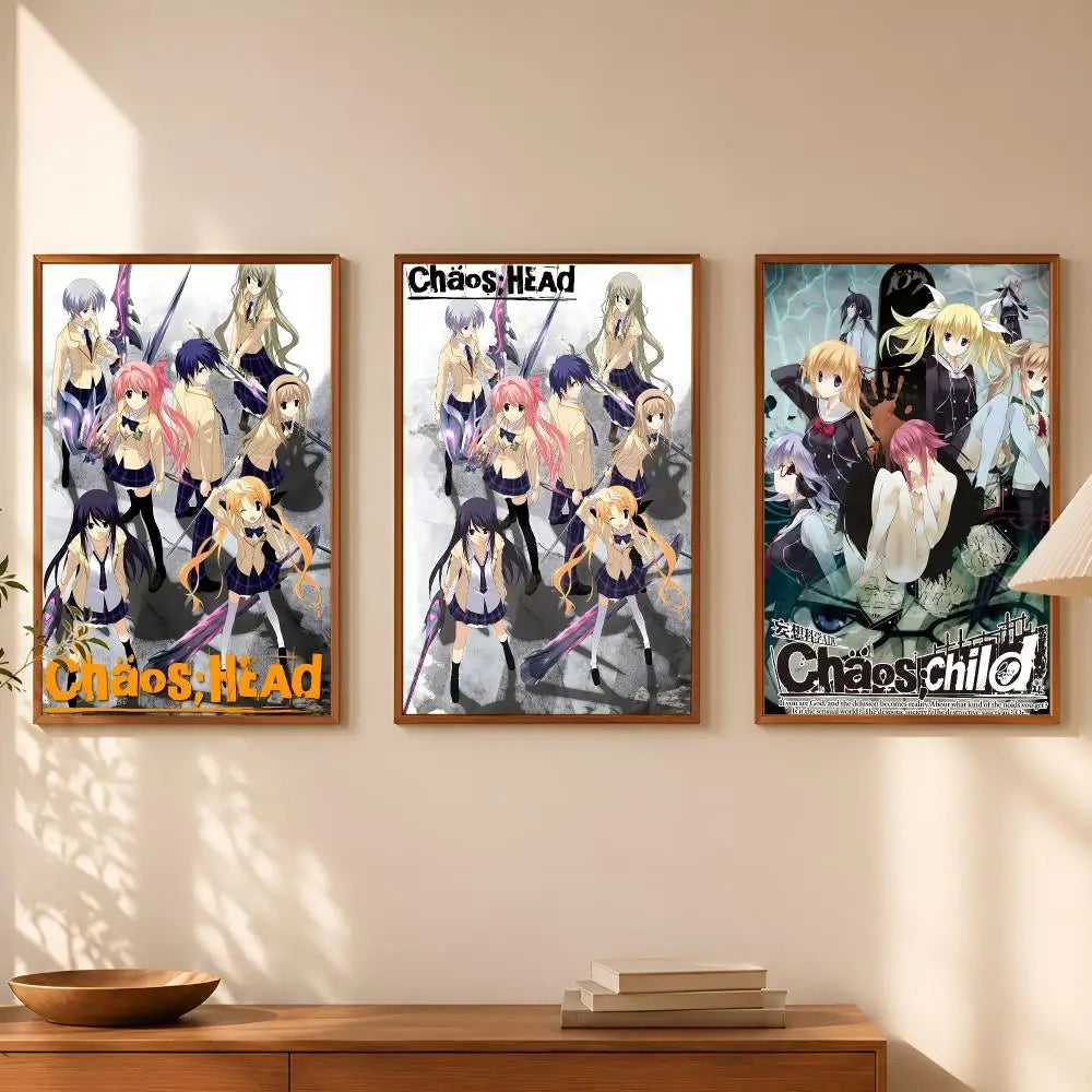 Chaos;Head Anime Self-Stick HD Wall Poster – Waterproof Anime Wall Poster Axl