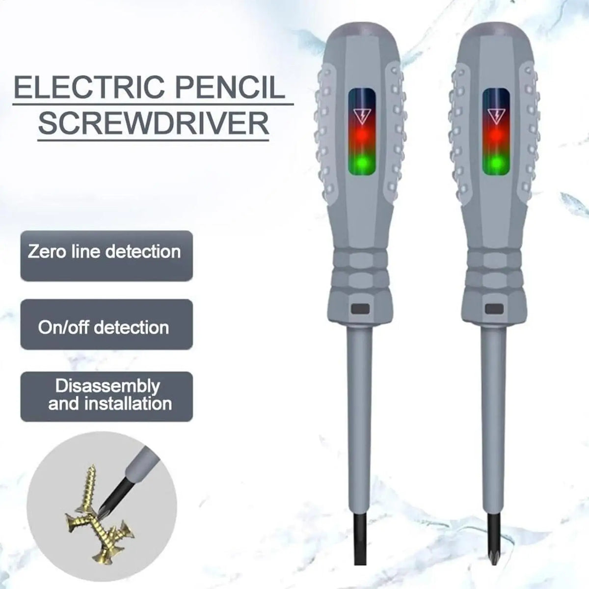 2-in-1 Voltage Tester Screwdriver | AC Non-Contact Test Pen Voltage Tester Screwdriver Axl