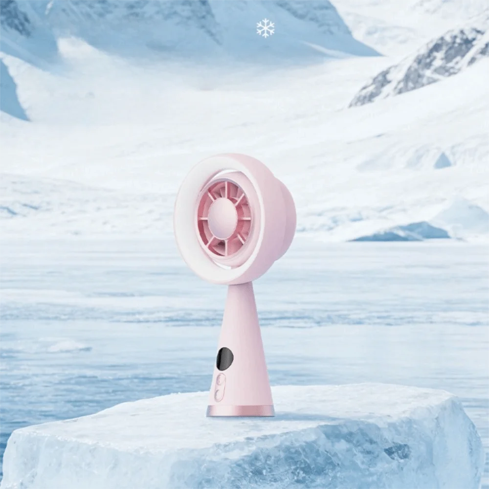 Portable Handheld Fan – Night Light & Digital Display Handheld Mini Fan Axl