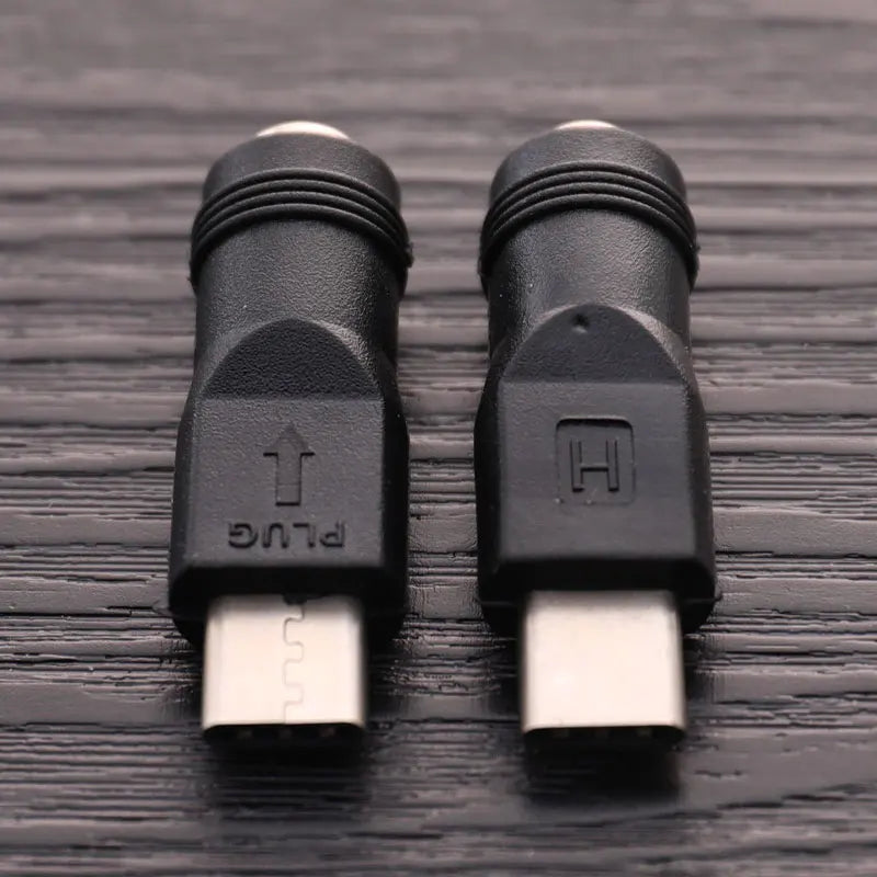 DC 5.5x2.1mm Female to USB Type-C Male Power Adapter Converter Power Adapter Converter Axl