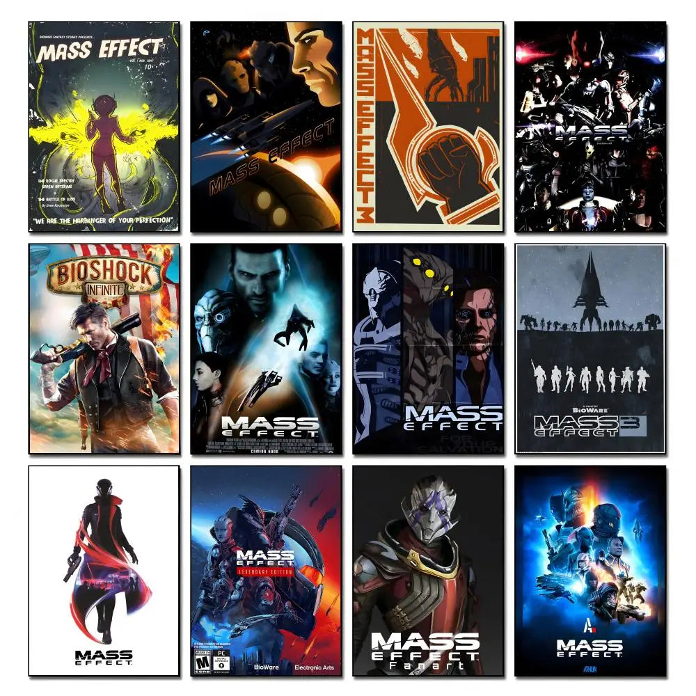 Mass Effect Legendary Edition HD Wall Poster | Gaming Decor Gaming Wall Poster Axl