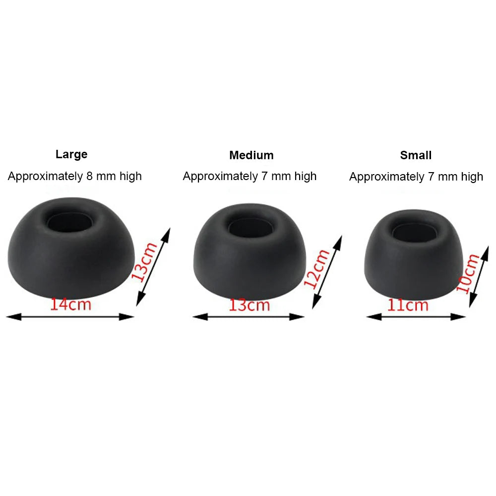 Silicone Ear Tips for Redmi Buds 6Pro & 5Pro – 6pcs S/M/L Earbud Ear Tips Axl