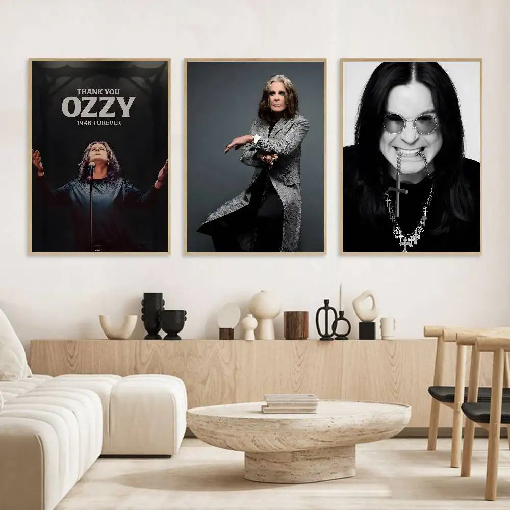 Ozzy Osbourne HD Wall Poster – Self-Adhesive Waterproof PVC Wall Poster Axl