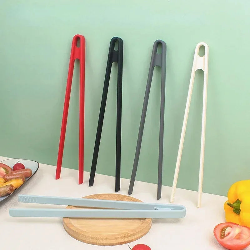 Silicone Food Tongs – Non-Slip BBQ, Grill & Salad Cooking Clip Silicone Kitchen Tongs Axl