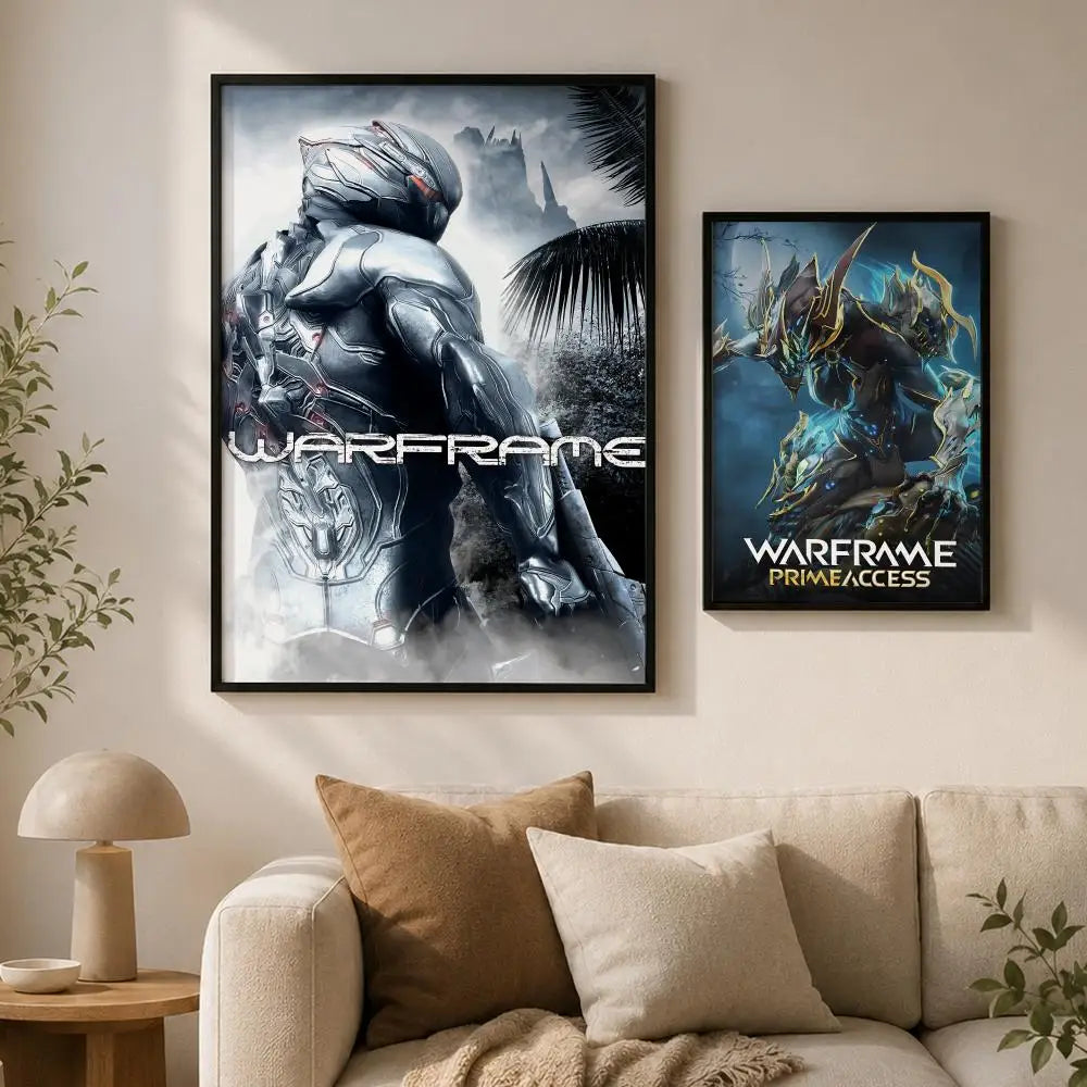 Warframe Game Poster – Self-Adhesive Waterproof Wall Art Wall Art Poster Axl