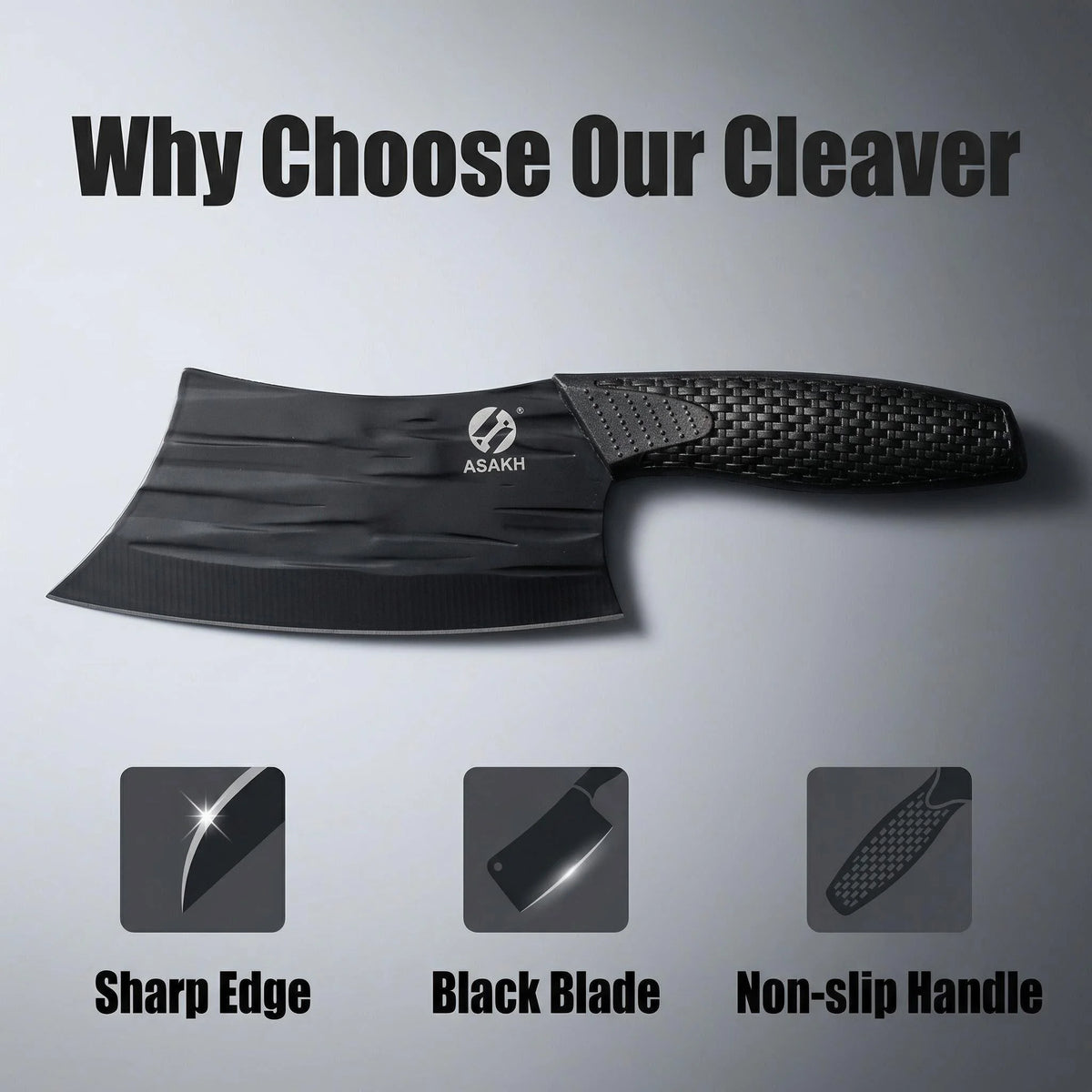 Professional Stainless Steel Meat Cleaver & Chef Knife Meat Cleaver Knife Axl