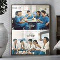 Hospital Playlist Poster – Self-Adhesive Waterproof Wall Sticker Wall Art Poster Axl White08 30X40cmNoframe