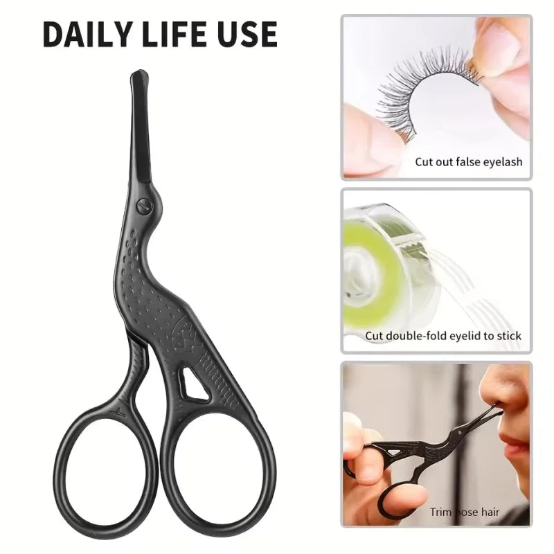 Round-Tip Grooming Scissors – Nose, Eyebrow & Beard Trimming Grooming Scissors Axl