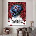 Foo Fighters Waterproof PVC Poster Stickers – Wall & Home Décor Poster Stickers Axl White01 30X40cmNoframe