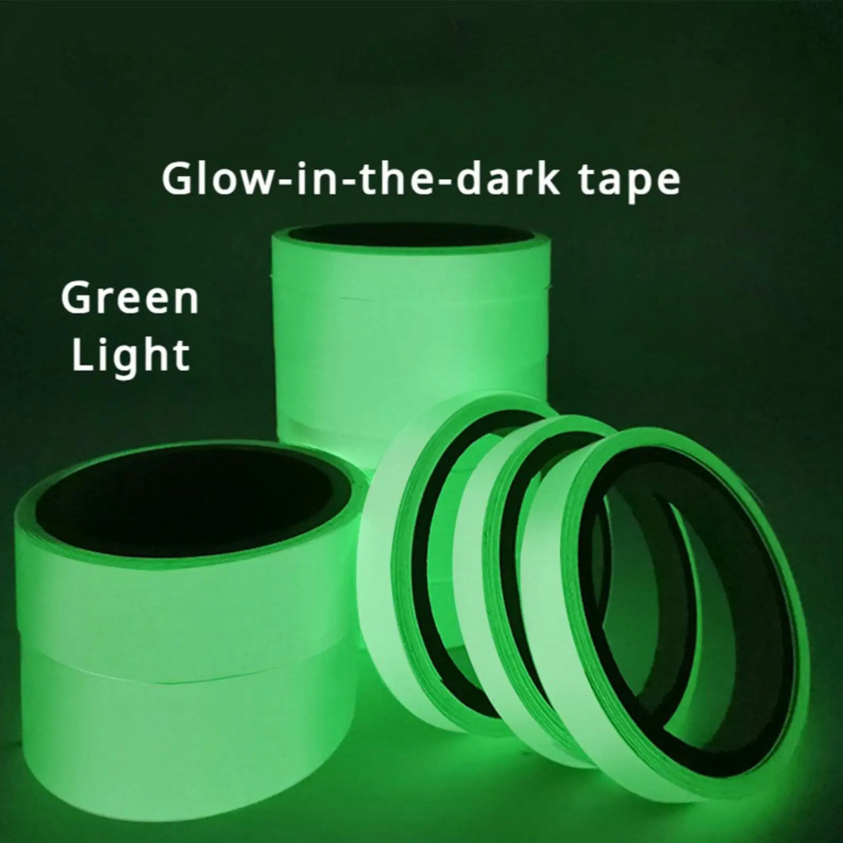 Glow in the Dark Safety Tape – Green Fluorescent Egress Marker Safety Glow Tape Axl