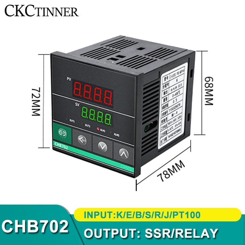 CHB402/702/902 Dual Output PID Temperature Controller 220V Temperature Controller Axl