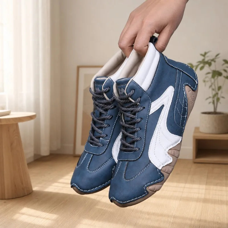 Unisex High Top Wide Fit Walking Shoes | Anti-Slip Outsole High Top Casual Shoes Axl
