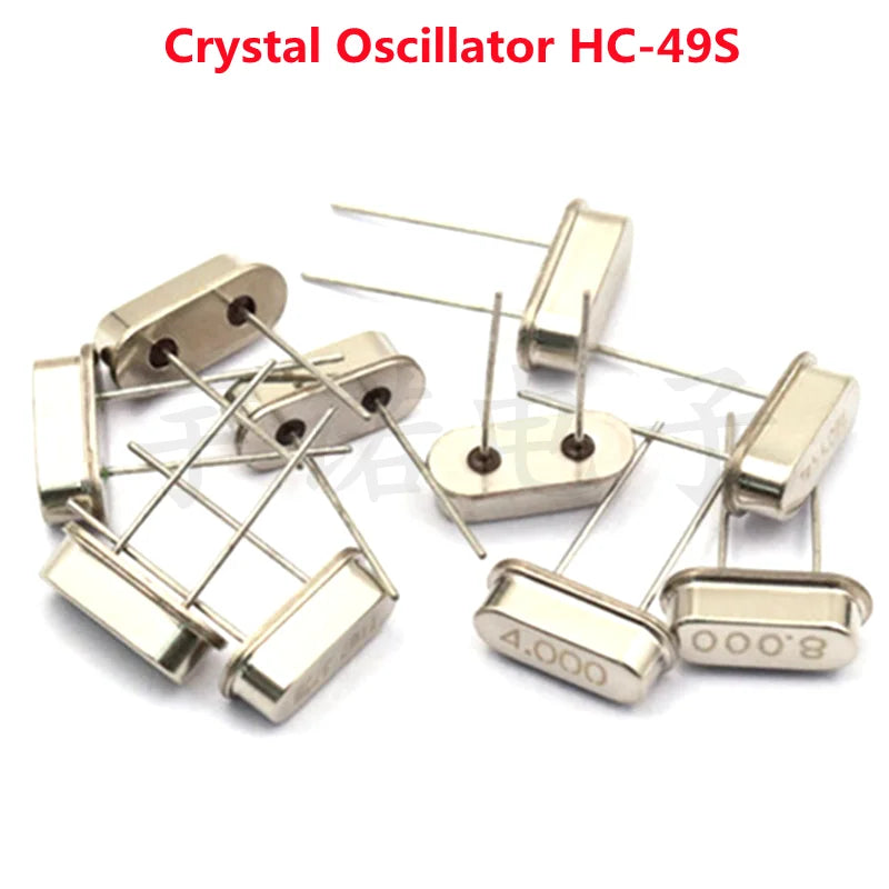 10PCS HC-49S Quartz Crystal Resonator Passive Oscillator DIP Crystal Oscillator Axl