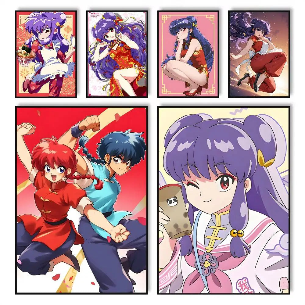 Ranma Anime HD Poster – Self-Adhesive Waterproof Wall Art Anime Wall Poster Axl