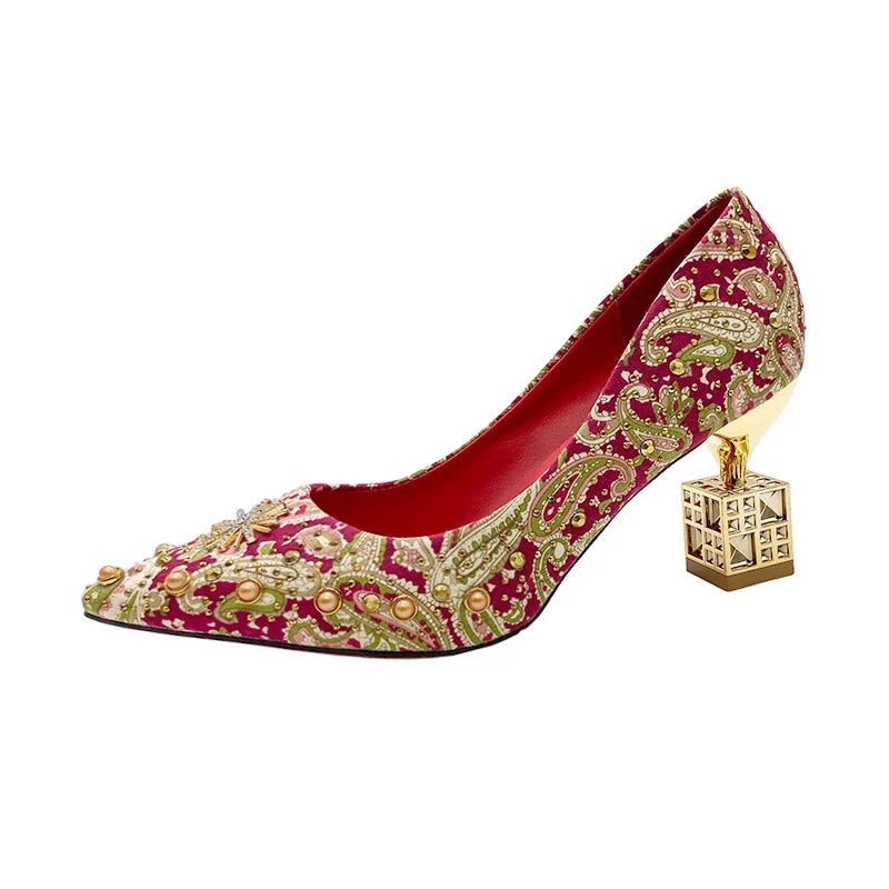 Women's Pointed Toe High Heels 5cm & 7cm – Wedding Pumps Women's High Heels Axl 1168-7cm 40