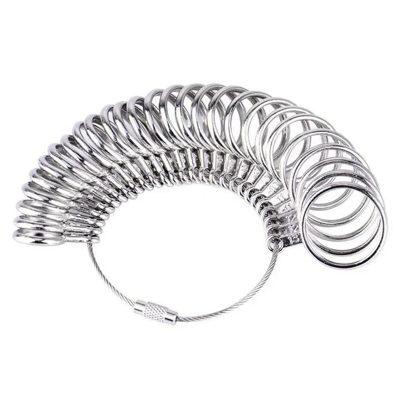 Metal Ring Sizer Gauge & Mandrel Set – US & HK Sizing Jewelry Making Tool Axl A