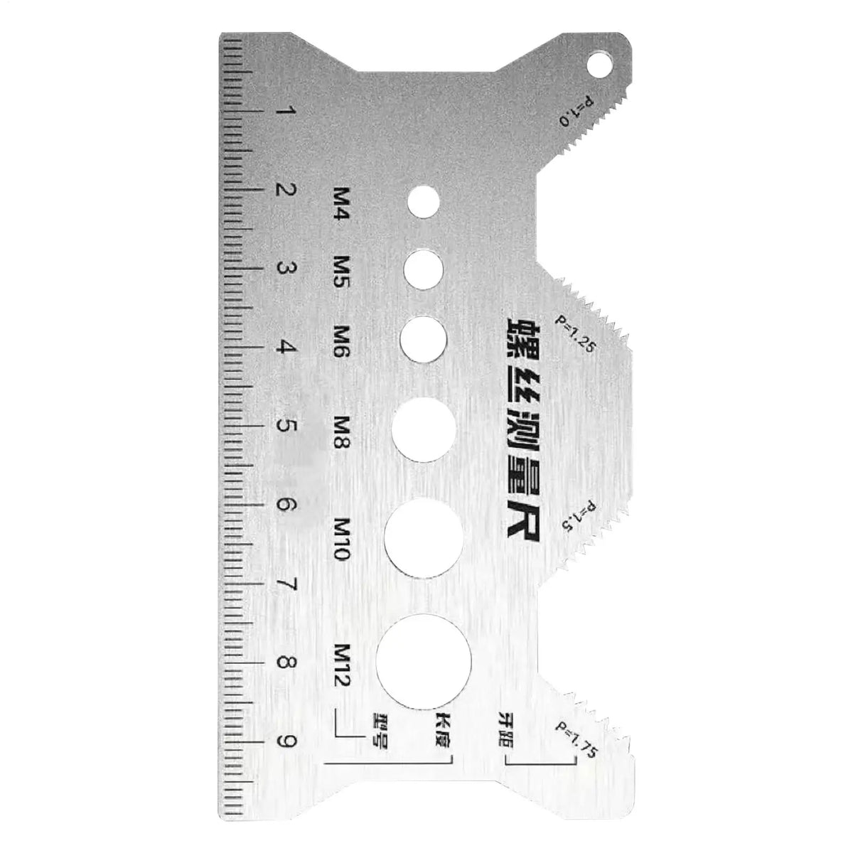 Stainless Steel Screw Thread Pitch Gauge – Bolt Size Checker Thread Pitch Gauge Axl