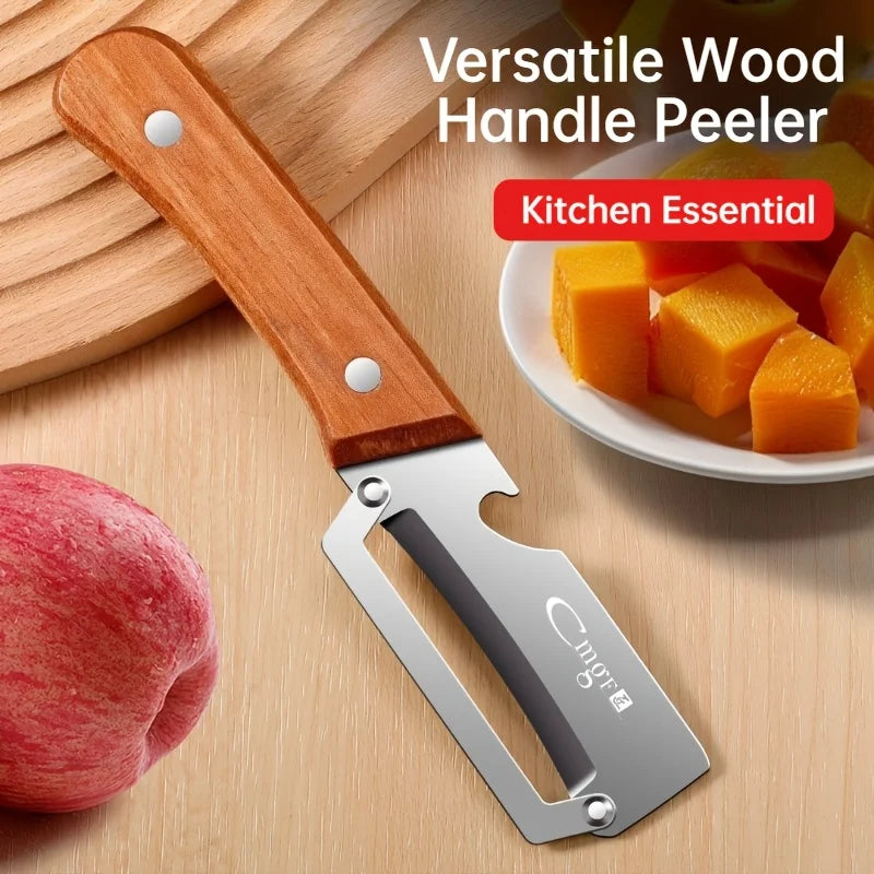 3-Piece Stainless Steel Kitchen Peeler Set with Bottle Opener Kitchen Peeler Set Axl 1pc-A