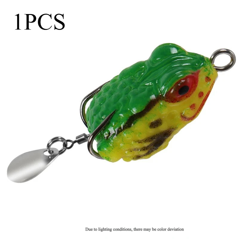 Mini Bullfrog Soft Fishing Lure 2.5cm 3g – Thai Frog Bait Soft Fishing Lure Axl 04-1PCS