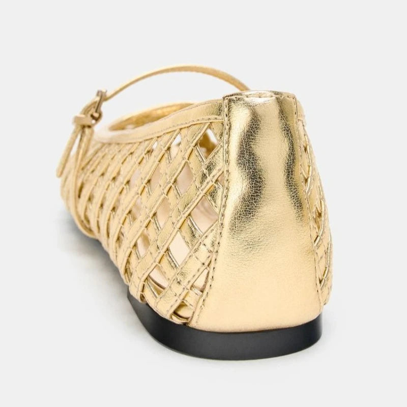 Women's Hollow-Out Flat Sandals – Casual Buckle Strap Summer Women's Flat Sandals Axl