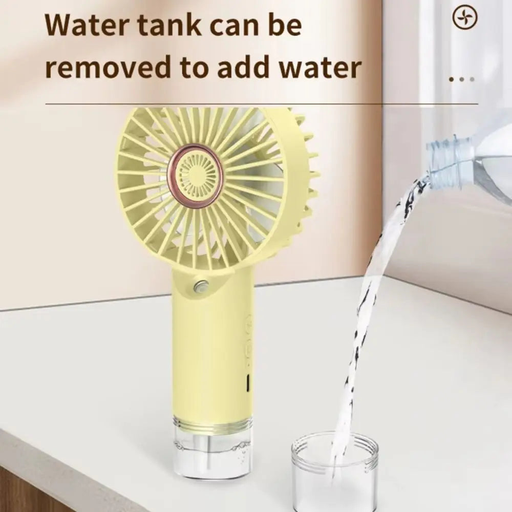 USB Rechargeable Handheld Mist Fan – 3-Speed Portable Spray Fan Handheld Mist Fan Axl