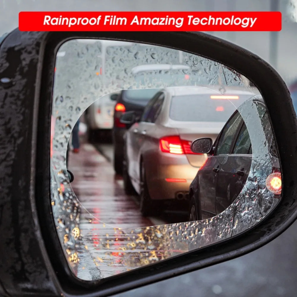 2-Pack Car Rearview Mirror Anti-Fog Waterproof Protective Film Mirror Protective Film Axl