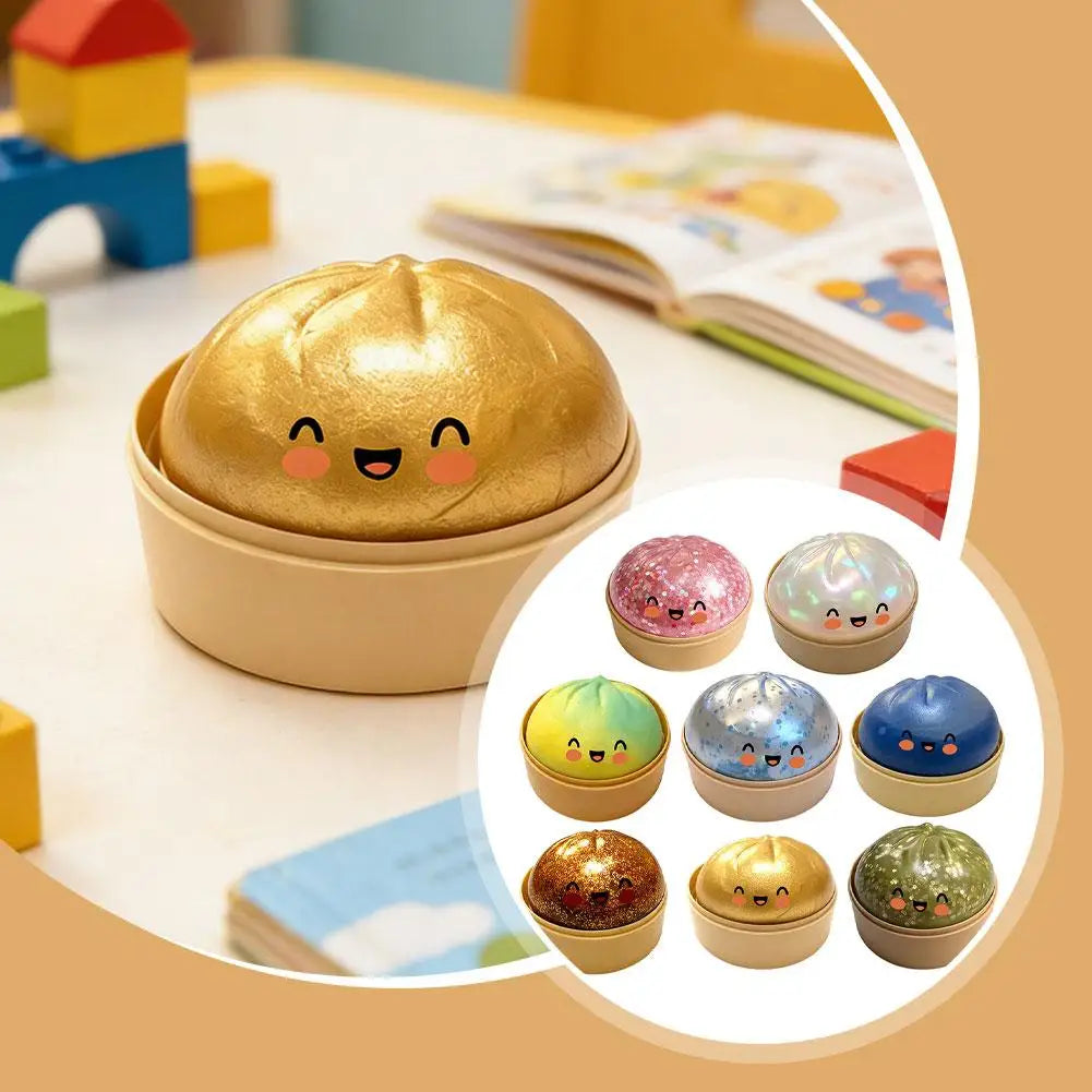 Steamed Bun Squishy Squeeze Fidget Toy – Sensory Party Gift Squishy Fidget Toy Axl