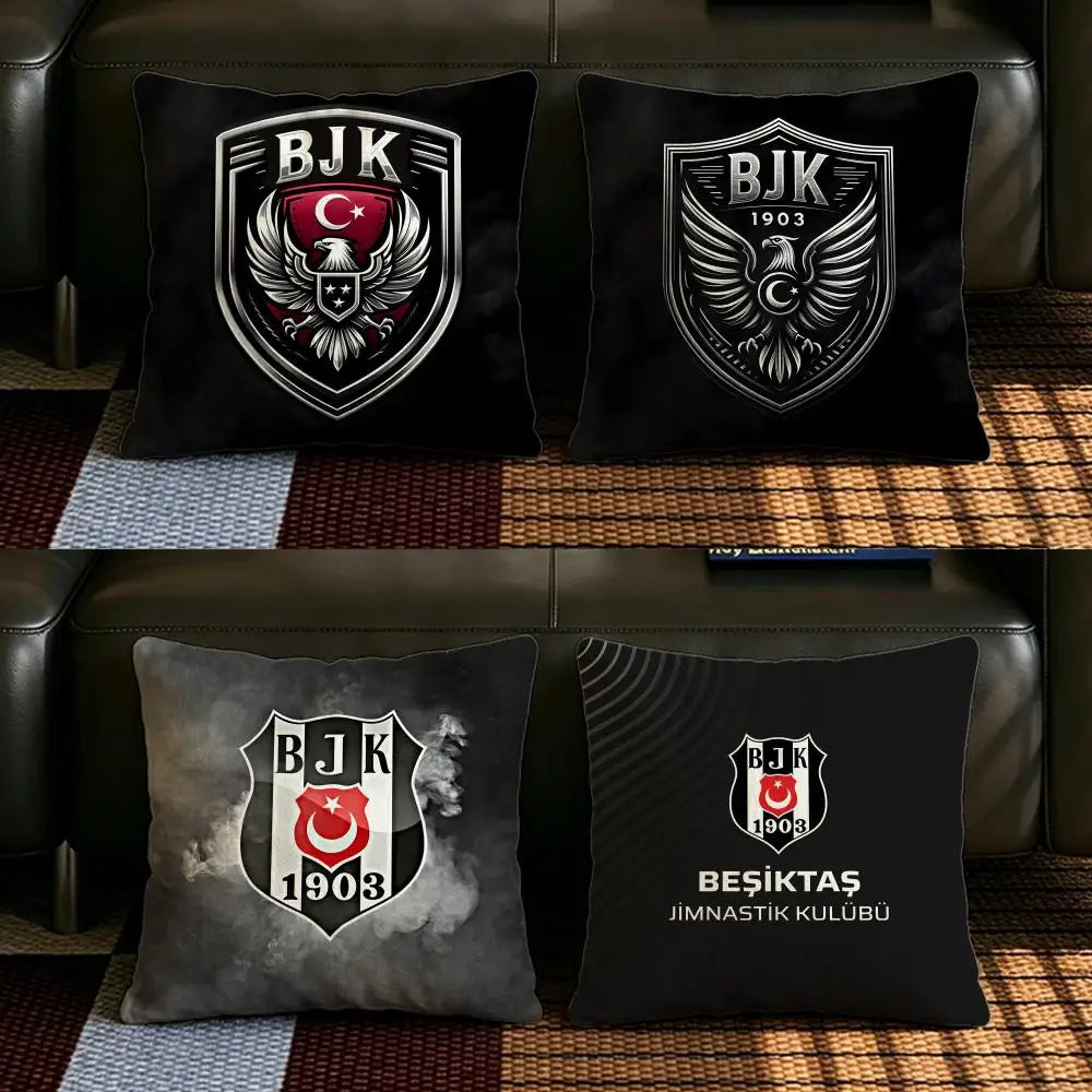 Besiktas JK Linen Cushion Cover – Sofa, Bedroom & Chair Décor Decorative Cushion Cover Axl