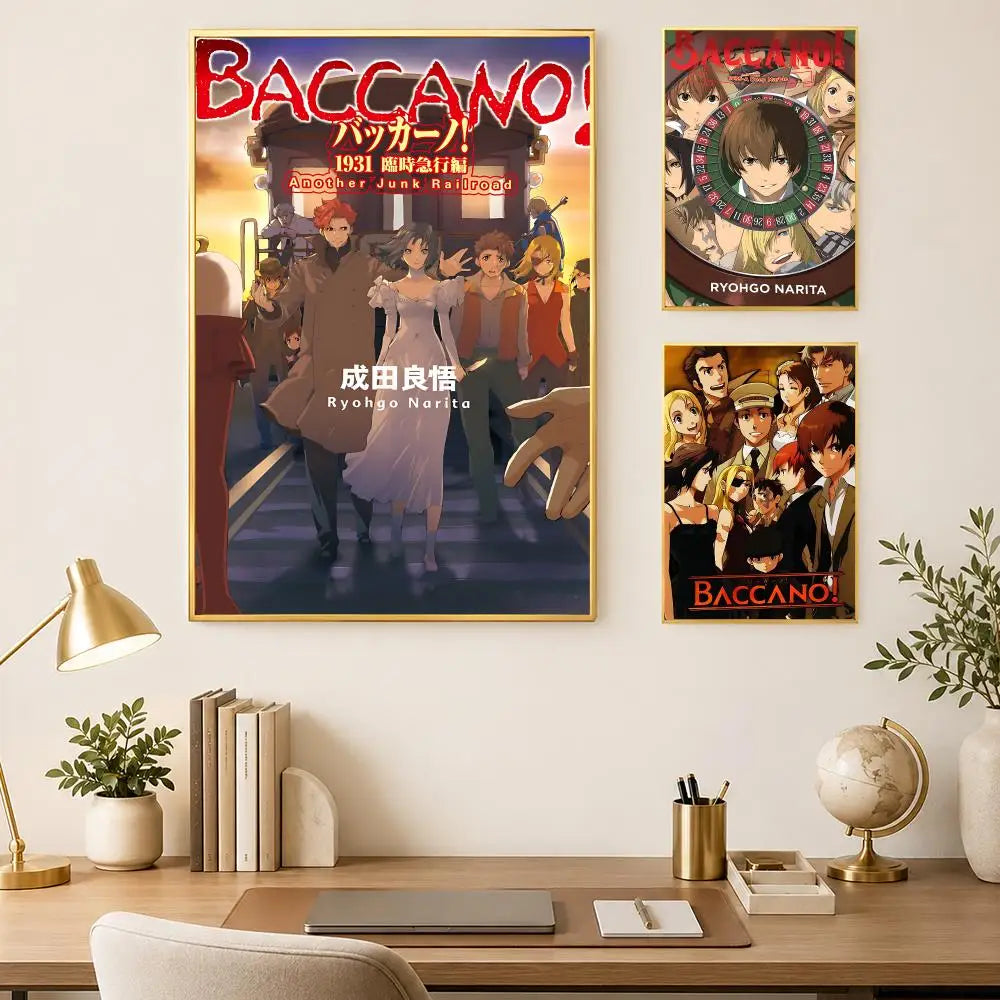 Anime Baccano Self-Stick HD Wall Art Poster – Waterproof Decor Anime Wall Poster Axl