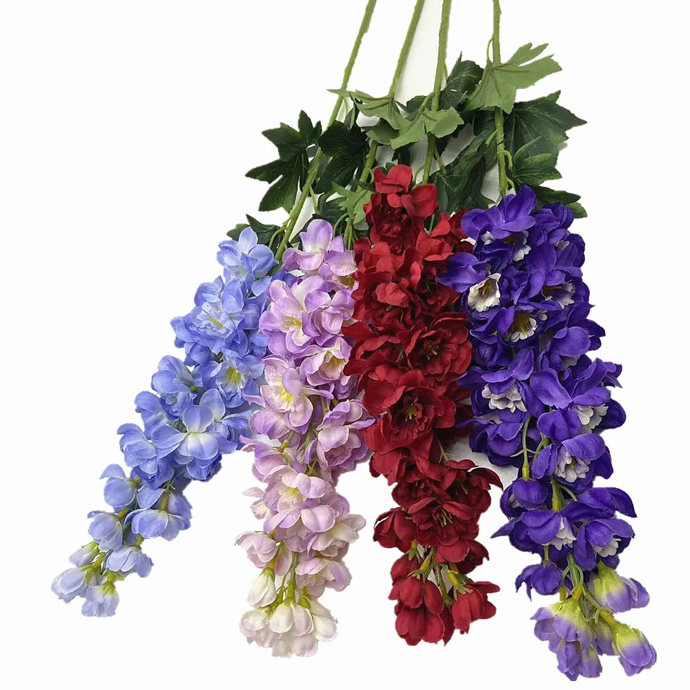 Artificial Delphinium Branch 100cm – Silk Larkspur Flower Stem Artificial Flower Branch Axl