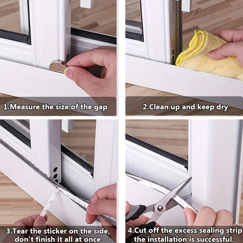 Self-Adhesive Windproof Sealing Strip – Doors, Windows & Cabinets Weather Stripping Seal Axl